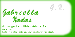 gabriella nadas business card